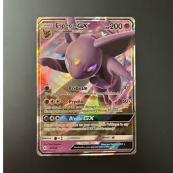 Pokemon TCG Espeon GX Ultra Rare Holo 61/149 SM Base Set 200 HP 2017 - Image 1