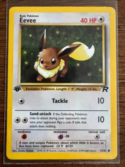 Pokemon TCG Eevee Team Rocket #55 Common 1st Edition - Image 1