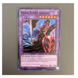 Yu-Gi-Oh! TCG Konami Dark Flare Knight DCR-EN017 Dark Crisis 2200 ATK 800 DEF - Image 1