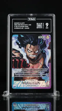 One Piece CCG Monkey.D.Luffy OP11-040 Leader English TAG 9 - Image 1