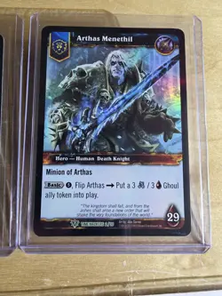 Arthas Menethil #2/30 Foil And Non Foil Set Alternate Art Versions Very Rare - Image 3