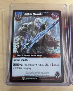 Arthas Menethil #2/30 Foil And Non Foil Set Alternate Art Versions Very Rare - Image 4