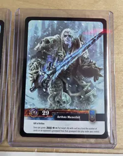 Arthas Menethil #2/30 Foil And Non Foil Set Alternate Art Versions Very Rare - Image 5