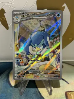Quaxwell 207/193 Pokemon TCG Paldea Evolved Illustration Rare Card NM - Image 1