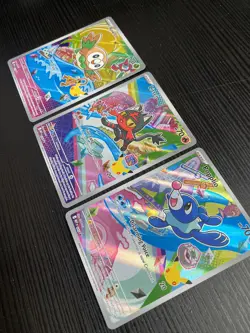 Pokemon TCG First Partner Illustration Collection Gen 7 Starters Cards - Image 1