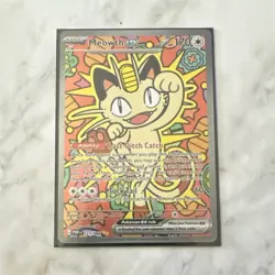 Meowth EX Pokemon Card POR 121/084 Foil Basic English 2025 - Image 1
