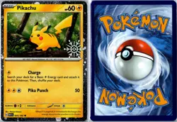 Pokemon Card - Pikachu 025/165 Holiday Calendar Holo NM - Image 3