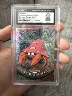 2000 TOPPS CHROME POKEMON TV #47 PARASECT CGC WORLD RECORD! AWESOME CARD! INVEST - Image 1