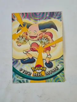 Mr. Mime #122 Topps Blue Logo Trading Cards Series 3 Pokemon Non-Holo LP - Image 1