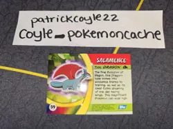Salamence #59 Pokemon Topps Advanced Challenge Card NM - Image 4
