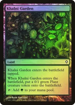 Worldwake MTG Foil Khalni Garden Magic - Image 1