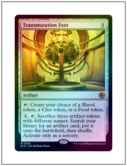1x Transmutation Font, Foil, Outlaws of Thunder Junction, Magic MTG NM - Image 1