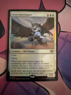 Near Mint x 1 Aven Interrupter - Foil - Prerelease Promo Magic Promos - FOIL - Image 1