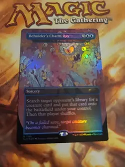 MTG Beholder's Charm Ray - Bribery RAINBOW FOIL D&D Secret Lair 1786 NM - Image 1