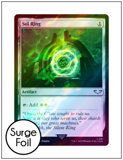 1x Sol Ring 252, Surge Foil, Warhammer 40K, Magic MTG NM - Image 1