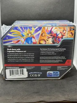 Pokemon TCG Slashing Legends Tin - NEW Factory Sealed Zacian - Image 2