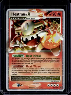 2008 Pokemon Diamond & Pearl Stormfront Heatran LV.X #97/100 - Image 1