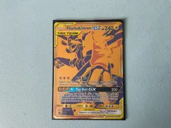 Pokemon Pickachu and Zekrom GX SM248 Gold Promo TAG TEAM Full Art Near Mint. - Image 2