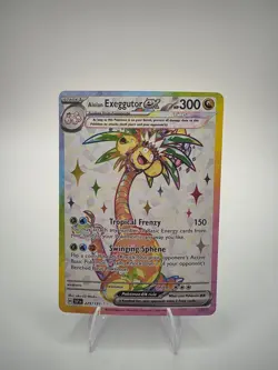 Pokemon TCG Alolan Exeggutor EX Ultra Rare- Surging Sparks, Near Mint - Image 1