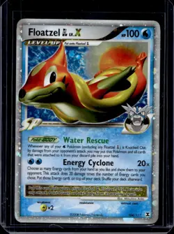 2009 Pokemon Platinum Rising Rivals Floatzel GL LV.X #104/111 - Image 1