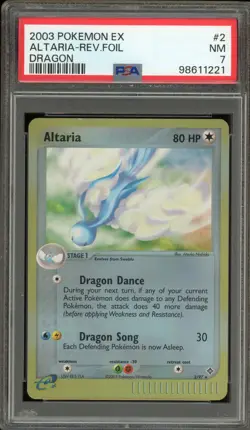 Pokemon Altaria EX Dragon Reverse Holo Rare #2 PSA 7 - Image 1