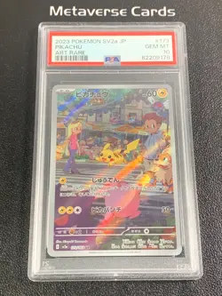2023 Pokemon TCG Japanese Pikachu SV2a 173/165 Art Rare PSA10 - Image 1