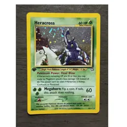 Pokemon TCG Heracross Neo Genesis 1st Edition Holo Rare 6/111 English - Image 1