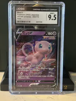 Pokemon TCG Mew V 053/172 RR VSTAR Universe Japanese CGC 9.5 - Image 1