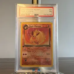 Pokemon Dark Flareon Team Rocket 2000 First Edition PSA 7 NEW CERT - Image 1