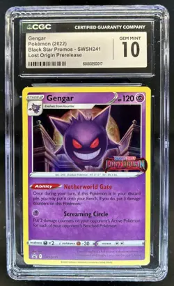 2019-2023 Pokemon SWSH Black Star Promos Gengar #SWSH241 CGC 10 - Image 1
