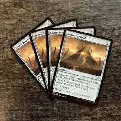 MTG 4x Sunset Pyramid x4 LP Hour of Devastation - Image 1