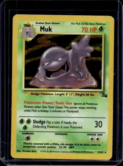 1999 Pokemon Fossil Muk #13/62 - Image 1