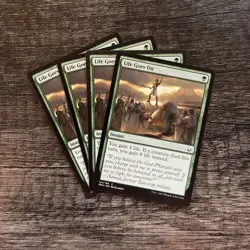 MTG 4x Life Goes On x4 LP Hour of Devastation - Image 1