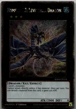 Number 17: Leviathan Dragon (Platinum Secret Rare) Platinum Secret Rare Quarter - Image 1