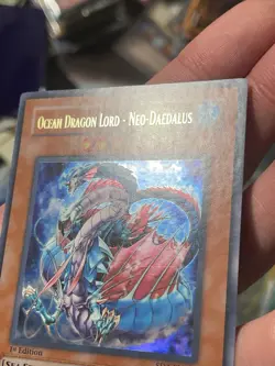 Ocean Dragon Lord Neo Daedalus SD4-EN001 Corrected Text Ultra Rare 1st Ed VLP - Image 3