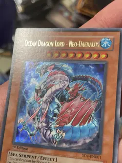 Ocean Dragon Lord Neo Daedalus SD4-EN001 Corrected Text Ultra Rare 1st Ed VLP - Image 4
