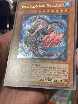 Ocean Dragon Lord Neo Daedalus SD4-EN001 Corrected Text Ultra Rare 1st Ed VLP - Image 5