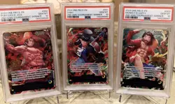 One Piece 2nd Anniversary WINNER 3 Brothers Luffy Sabo Ace Sequential PSA 10 - Image 1