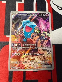 Team Rocket's Wobbuffet 203 Sv: Scarlet & Violet Promo Cards Holo NM - Image 1