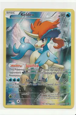 Keldeo XY118 Full Art Black Star Promo 118 Pokemon Card NM - Image 1