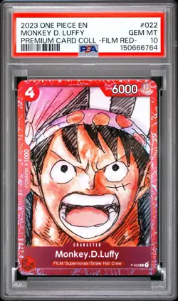 MONKEY D. LUFFY PSA 10 2023 PREMIUM CARD COLLECTION -ONE PIECE FILM RED- #022 - Image 1