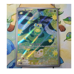 Pokemon TCG Budew 221/217 Evolutions Common Reverse Holo English Card - Image 1