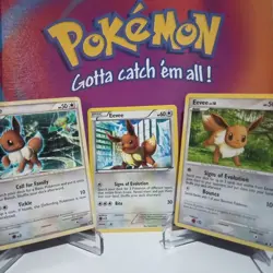Eevee Lot of 3 cards pokemon tcg - Image 1