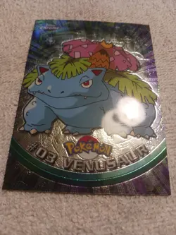 Venusaur Topps Chrome Series #1 Pokemon Card #03 TV Animation - MP - Image 2