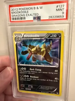 Krookodile Holo Shiny Secret Rare Card 127/124 Dragons Exalted PSA 9 POP 131 - Image 2