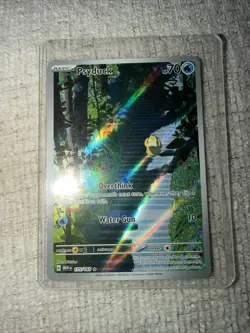 Pokemon TCG Psyduck Scarlet & Violet Holo Illustration Card 175/165 Rare - Image 1