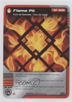 2011 Lego Ninjago - Masters of Spinjitzu Trading Card Game Flame Pit #23 - Image 1