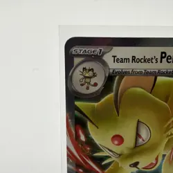 Team Rocket's Persian ex 218 Sv: Scarlet & Violet Black Star Promo Card Holo NM - Image 2