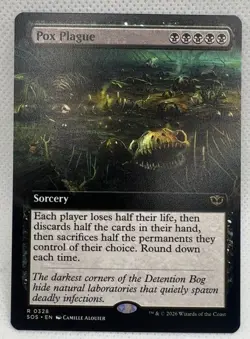 Pox Plague Extended Art 328 Secrets of Strixhaven Extended Art R NM MTG Card - Image 1