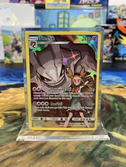 Pokemon Card Cosmic Eclipse SM12 Steelix Full Art 247/236 NM - Image 1